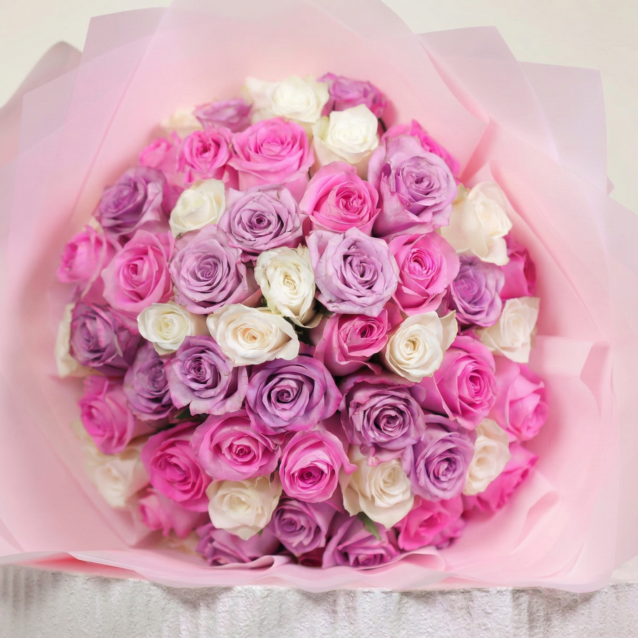 باقة الورد المتدرج