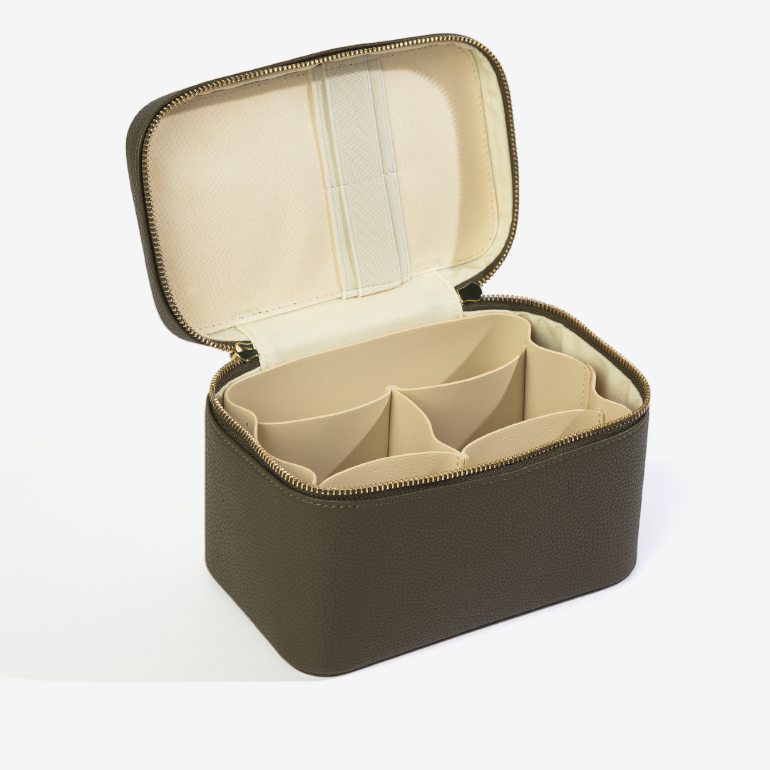 حقيبة مكياج ايتوي زيتوني ملكي