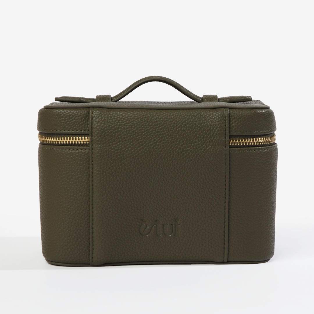 حقيبة مكياج ايتوي زيتوني ملكي